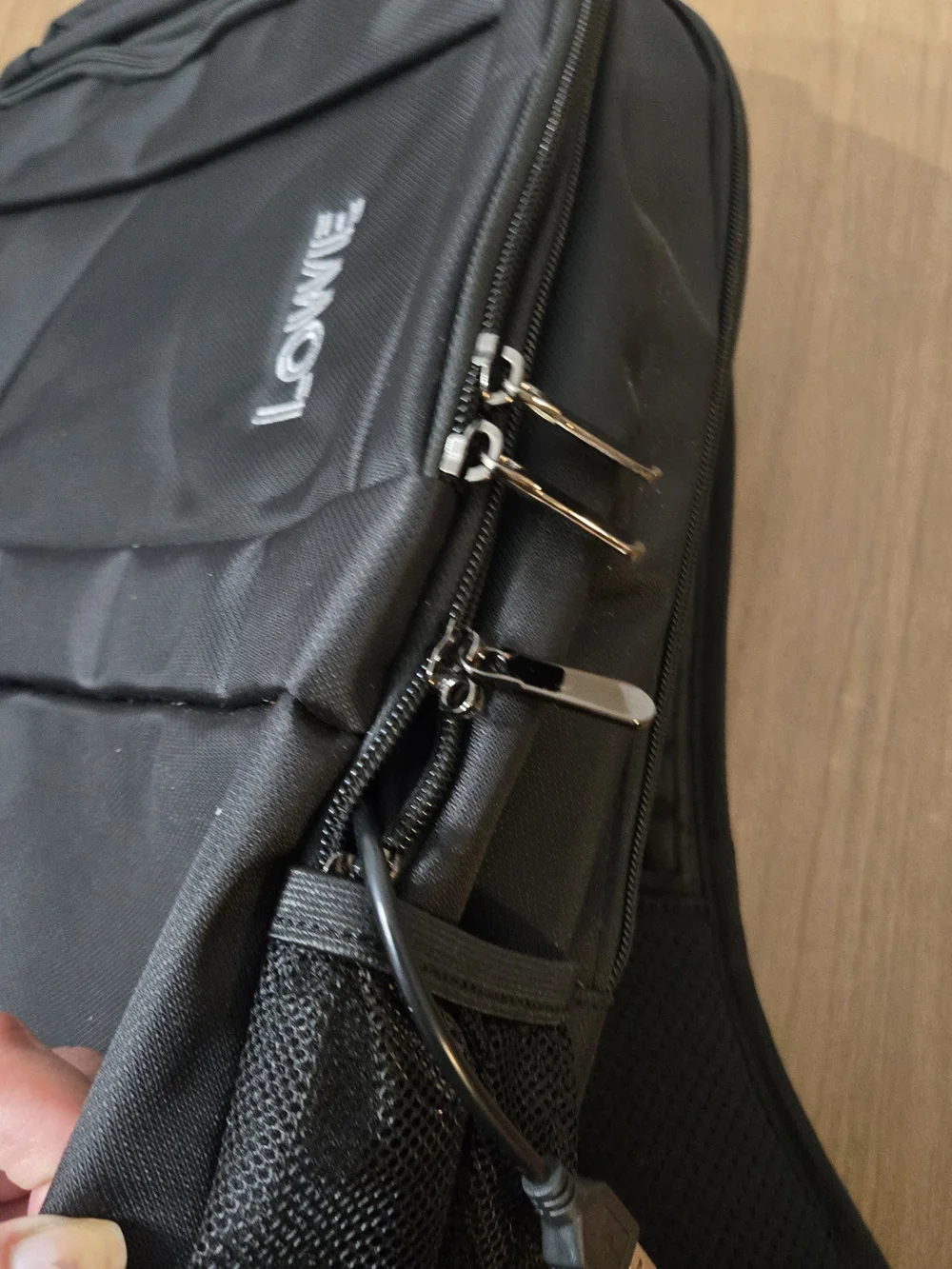 LOWE Black Everyday Laptop Backpack for Men